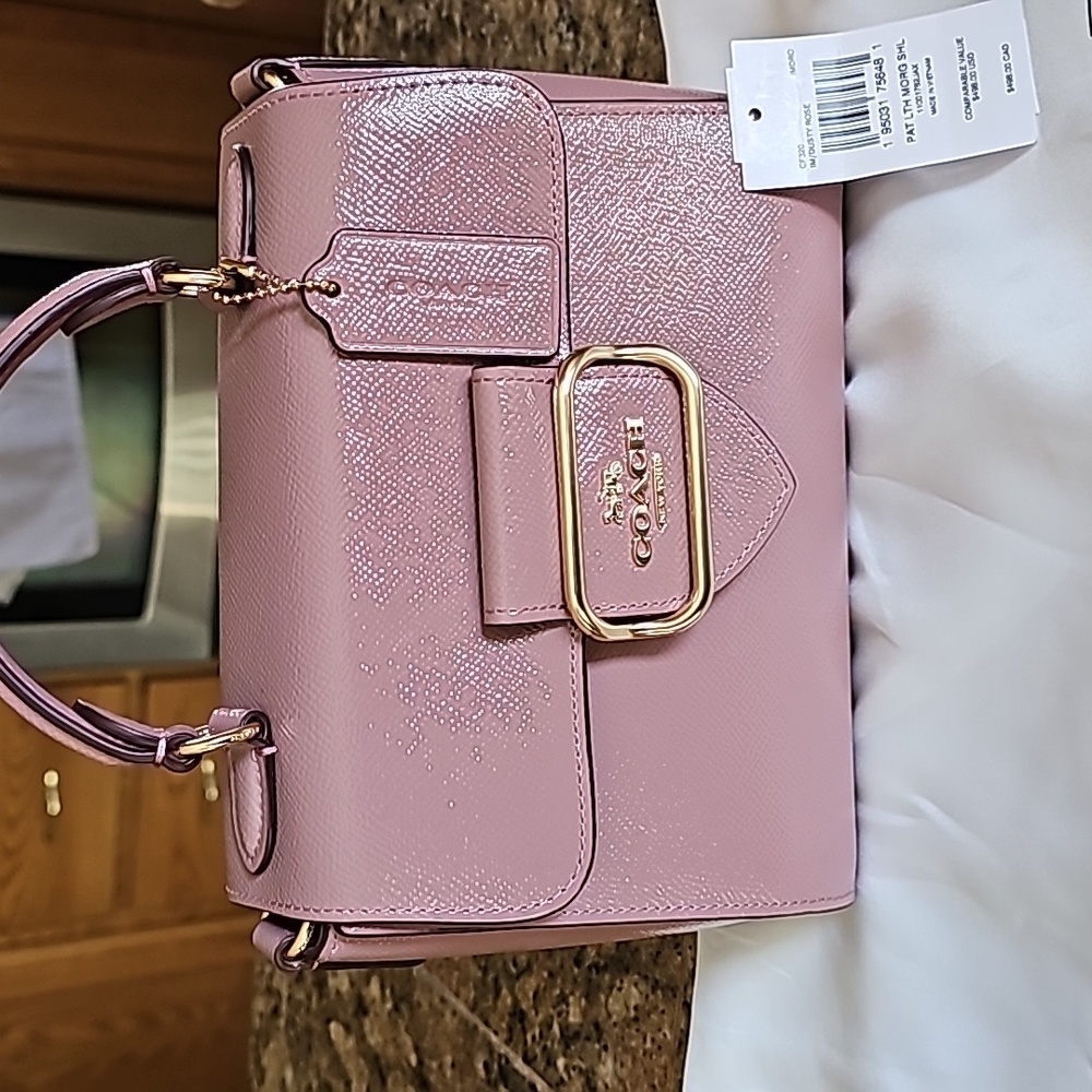 💜Coach Morgan Top Handle/Shoulderbag💜 pink/dusty rose